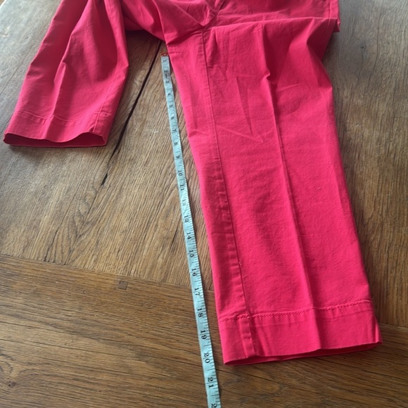 Loft Cropped Marisa Pants Coral Size 00 Petite - Picture 5 of 6